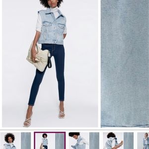 ZARA jean vest size S NEW